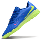 Phantom 6 Low Academy Men's/Women's TF Low-Top Soccer Shoes for Artificial Ground - Blue/Neon Yellow/Pink