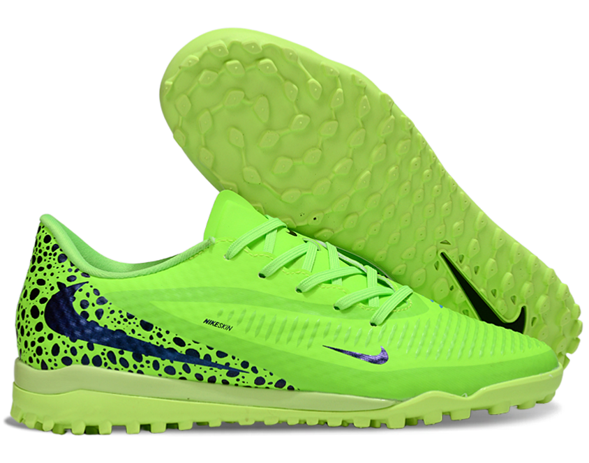 Phantom 6 Low Academy Men's/Women's TF Low-Top Soccer Shoes for Artificial Ground - Bright Green/Purple