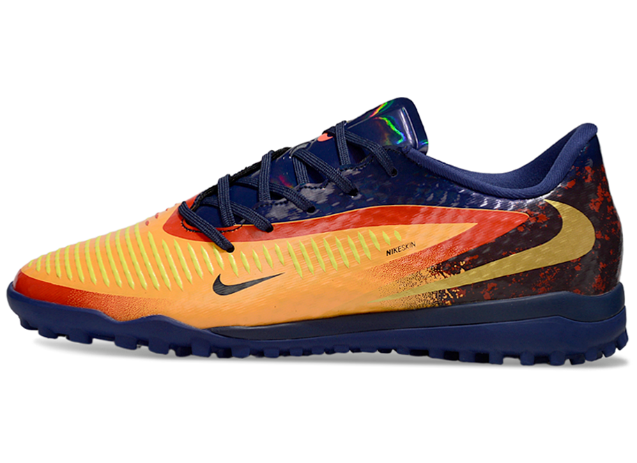 Phantom 6 Low Academy Men's/Women's TF Low-Top Soccer Shoes for Artificial Ground - Laser Orange/Blue Void/Red/Yellow