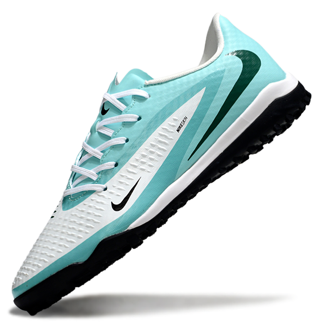 Phantom 6 Low Academy Men's/Women's TF Low-Top Soccer Shoes for Artificial Ground - Light Turquoise/White/Black
