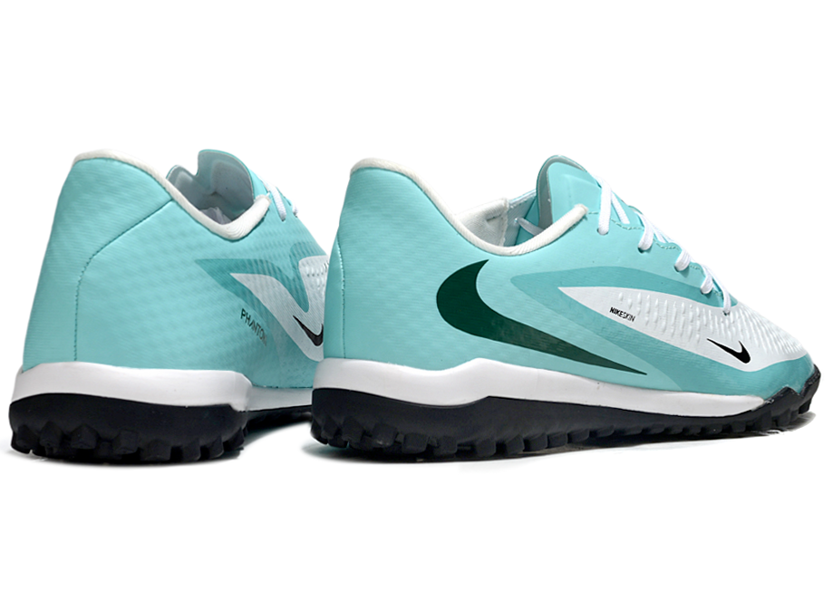 Phantom 6 Low Academy Men's/Women's TF Low-Top Soccer Shoes for Artificial Ground - Light Turquoise/White/Black