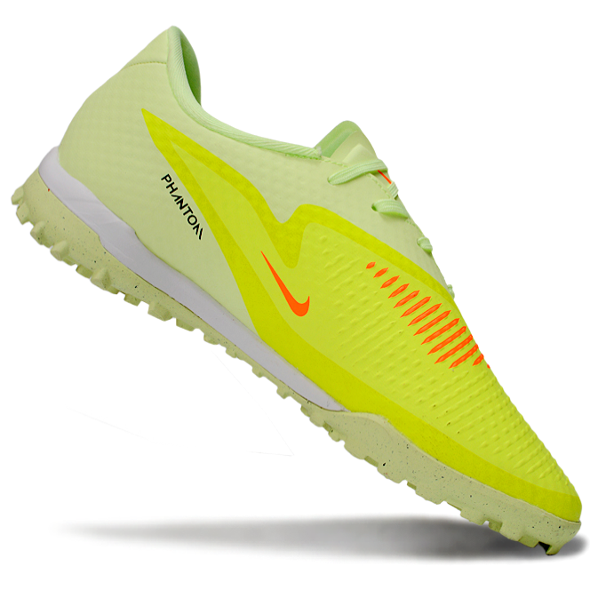 Phantom 6 Low Academy Men's/Women's TF Low-Top Soccer Shoes for Artificial Ground - Lime Green/Hyper Crimson/Black