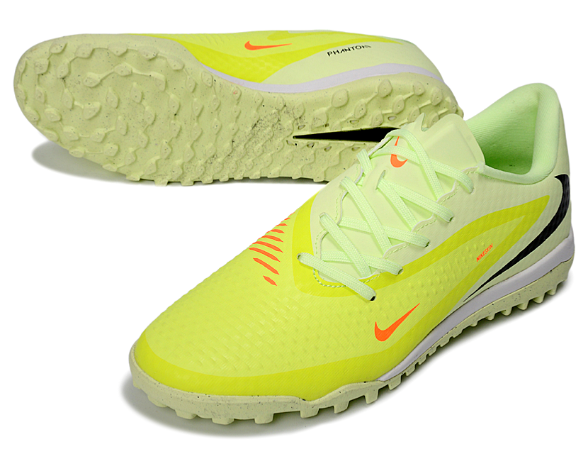 Phantom 6 Low Academy Men's/Women's TF Low-Top Soccer Shoes for Artificial Ground - Lime Green/Hyper Crimson/Black
