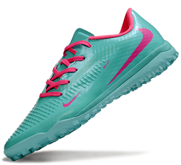 Phantom 6 Low Academy Men's/Women's TF Low-Top Soccer Shoes for Artificial Ground - Ocean Cube/Pink Blast