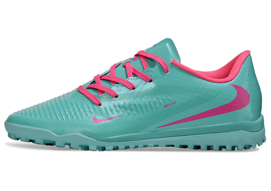 Phantom 6 Low Academy Men's/Women's TF Low-Top Soccer Shoes for Artificial Ground - Ocean Cube/Pink Blast
