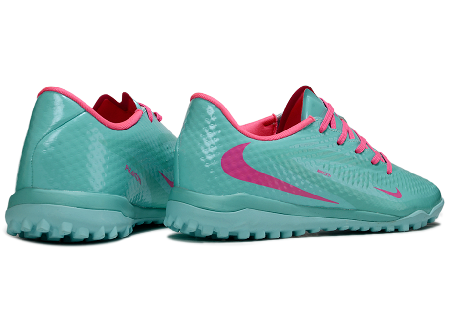 Phantom 6 Low Academy Men's/Women's TF Low-Top Soccer Shoes for Artificial Ground - Ocean Cube/Pink Blast