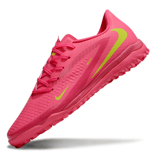 Phantom 6 Low Academy Men's/Women's TF Low-Top Soccer Shoes for Artificial Ground - Pink Blast/Volt