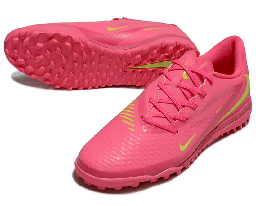 Phantom 6 Low Academy Men's/Women's TF Low-Top Soccer Shoes for Artificial Ground - Pink Blast/Volt
