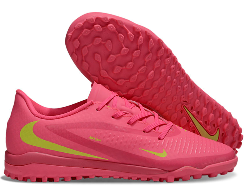 Phantom 6 Low Academy Men's/Women's TF Low-Top Soccer Shoes for Artificial Ground - Pink Blast/Volt