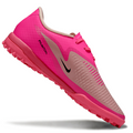 Phantom 6 Low Academy Men's/Women's TF Low-Top Soccer Shoes for Artificial Ground - Pink Foam/Black
