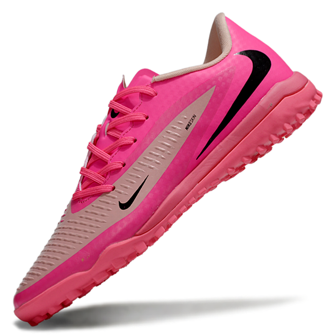 Phantom 6 Low Academy Men's/Women's TF Low-Top Soccer Shoes for Artificial Ground - Pink Foam/Black