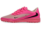 Phantom 6 Low Academy Men's/Women's TF Low-Top Soccer Shoes for Artificial Ground - Pink Foam/Black