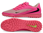 Phantom 6 Low Academy Men's/Women's TF Low-Top Soccer Shoes for Artificial Ground - Pink Foam/Black