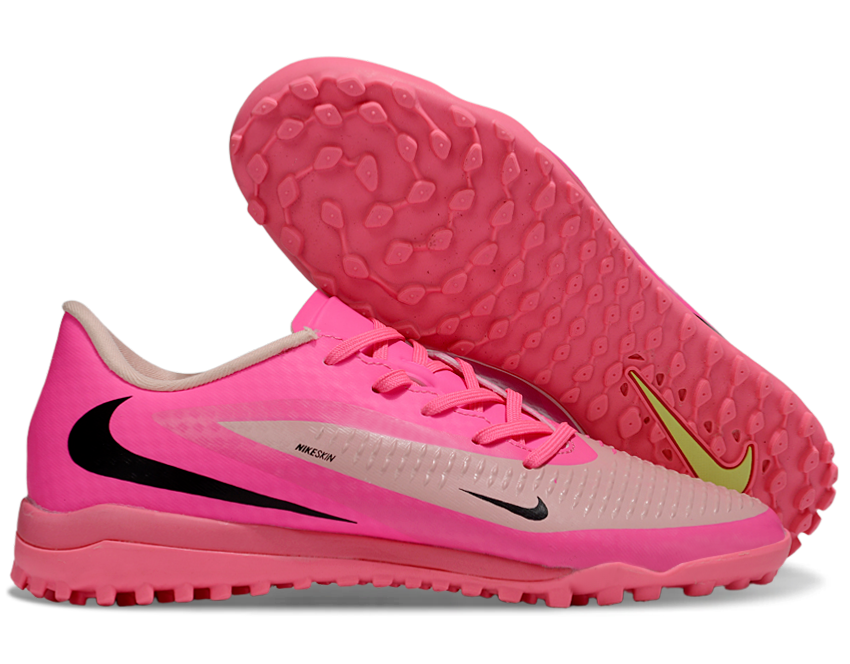 Phantom 6 Low Academy Men's/Women's TF Low-Top Soccer Shoes for Artificial Ground - Pink Foam/Black