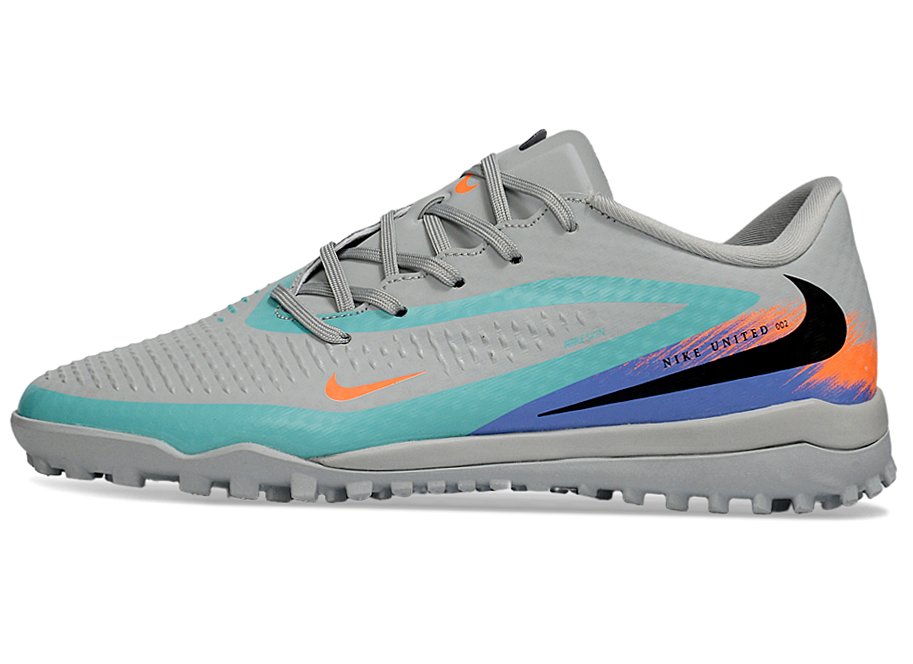 Phantom 6 Low Academy Men's/Women's TF Low-Top Soccer Shoes for Artificial Ground - Pistachio Frost/Hyper Orange/Grey