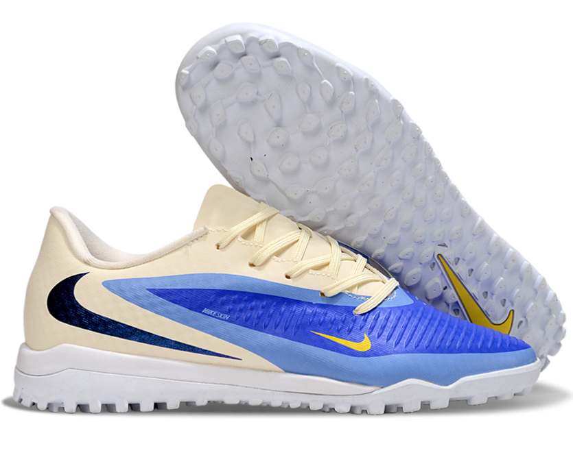 Phantom 6 Low Academy Men's/Women's TF Low-Top Soccer Shoes for Artificial Ground - Royal Blue/Light Blue/White