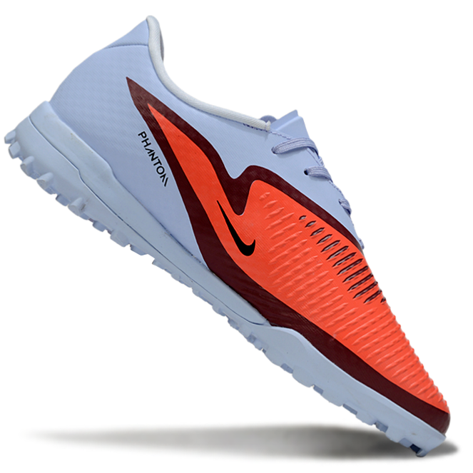 Phantom 6 Low Academy Men's/Women's TF Low-Top Soccer Shoes for Artificial Ground - Royal Tint/Bright Crimson/Black
