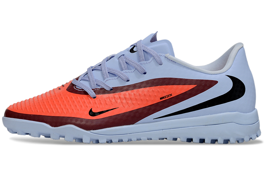 Phantom 6 Low Academy Men's/Women's TF Low-Top Soccer Shoes for Artificial Ground - Royal Tint/Bright Crimson/Black