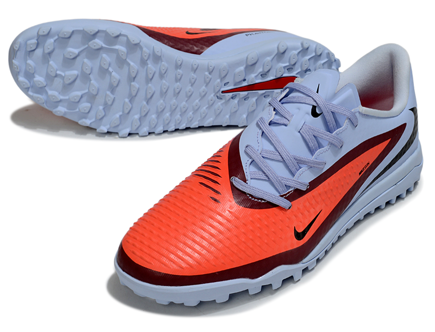 Phantom 6 Low Academy Men's/Women's TF Low-Top Soccer Shoes for Artificial Ground - Royal Tint/Bright Crimson/Black