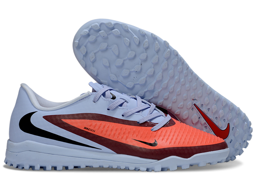 Phantom 6 Low Academy Men's/Women's TF Low-Top Soccer Shoes for Artificial Ground - Royal Tint/Bright Crimson/Black