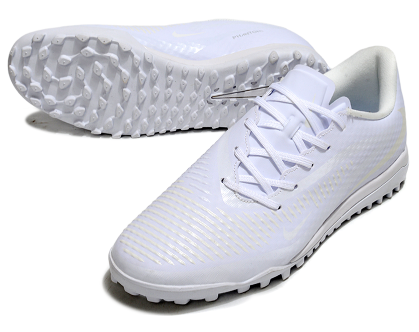 Phantom 6 Low Academy Men's/Women's TF Low-Top Soccer Shoes for Artificial Ground - White