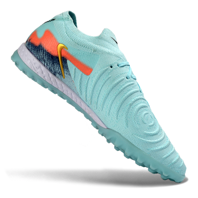Phantom GX II Elite TF Turf Soccer Shoes - Mint/Gold/Orange/White