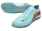 Phantom GX II Elite TF Turf Soccer Shoes - Mint/Gold/Orange/White