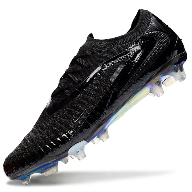 Phantom GX III Elite Double-Layer Waterproof Fish Silk Full Knit FG Soccer Shoes - Black