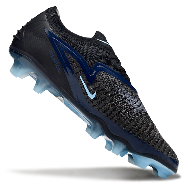 Phantom GX III Elite Double-Layer Waterproof Fish Silk Full Knit FG Soccer Shoes - Black/Blue