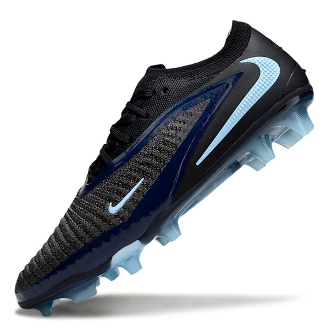 Phantom GX III Elite Double-Layer Waterproof Fish Silk Full Knit FG Soccer Shoes - Black/Blue