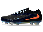 Phantom GX III Elite Double-Layer Waterproof Fish Silk Full Knit FG Soccer Shoes - Black/Orange/Blue