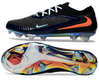Phantom GX III Elite Double-Layer Waterproof Fish Silk Full Knit FG Soccer Shoes - Black/Orange/Blue