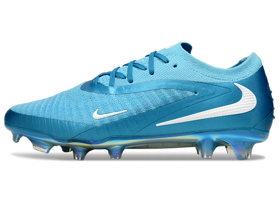 Phantom GX III Elite Double-Layer Waterproof Fish Silk Full Knit FG Soccer Shoes - Blue Fury/White
