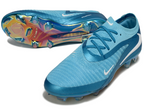 Phantom GX III Elite Double-Layer Waterproof Fish Silk Full Knit FG Soccer Shoes - Blue Fury/White
