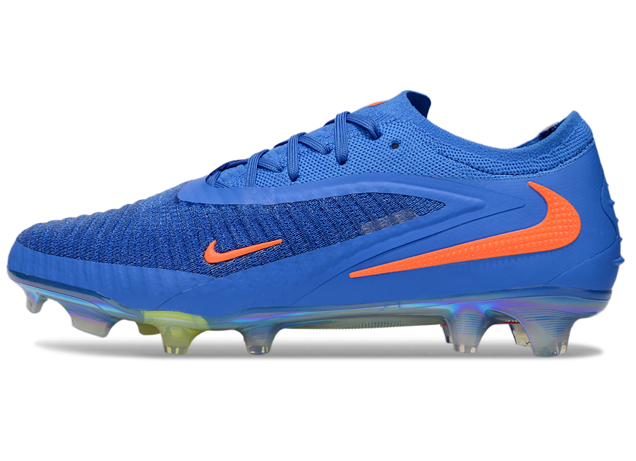 Phantom GX III Elite Double-Layer Waterproof Fish Silk Full Knit FG Soccer Shoes - Blue/Orange/Volt Green