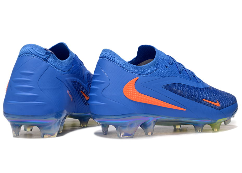 Phantom GX III Elite Double-Layer Waterproof Fish Silk Full Knit FG Soccer Shoes - Blue/Orange/Volt Green