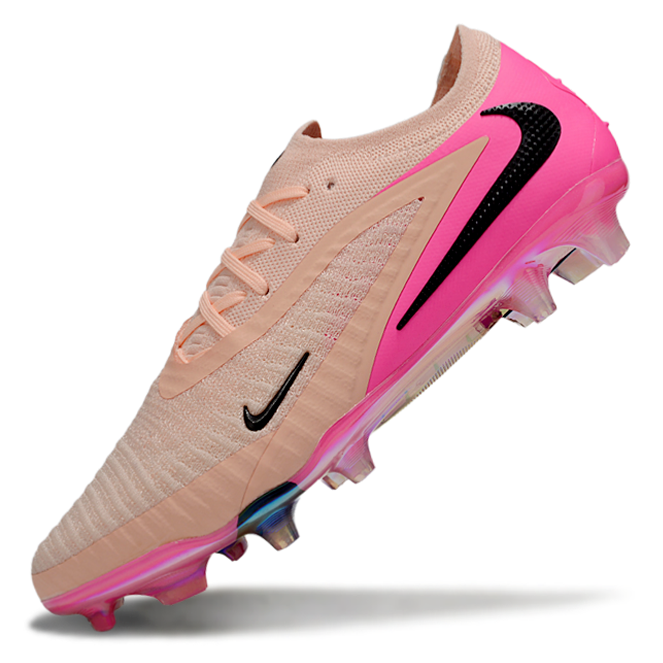 Phantom GX III Elite Double-Layer Waterproof Fish Silk Full Knit FG Soccer Shoes - Crimson Tint/Black/Pink Blast