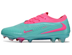 Phantom GX III Elite Double-Layer Waterproof Fish Silk Full Knit FG Soccer Shoes - Jade/Pink