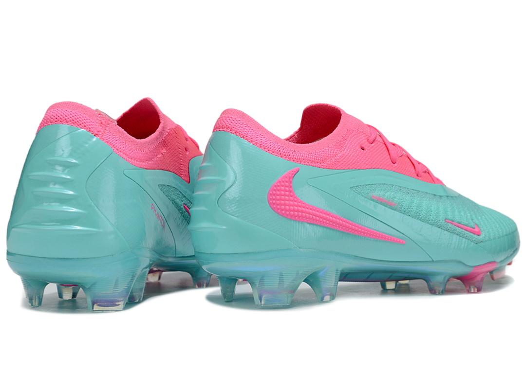 Phantom GX III Elite Double-Layer Waterproof Fish Silk Full Knit FG Soccer Shoes - Jade/Pink
