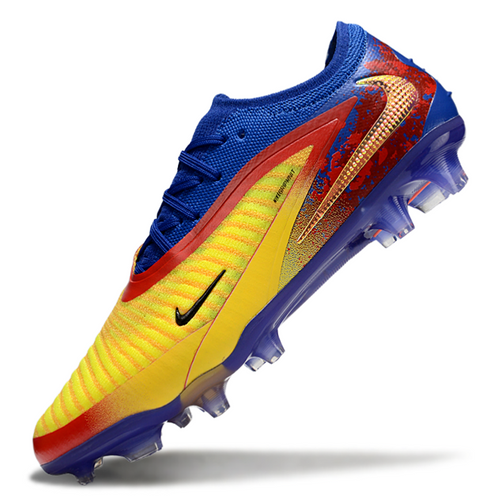 Phantom GX III Elite Double-Layer Waterproof Fish Silk Full Knit FG Soccer Shoes - Laser Orange/Blue Void/Red/Yellow