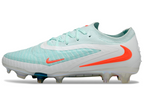 Phantom GX III Elite Double-Layer Waterproof Fish Silk Full Knit FG Soccer Shoes - Light Blue/Orange/White