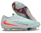 Phantom GX III Elite Double-Layer Waterproof Fish Silk Full Knit FG Soccer Shoes - Light Blue/Orange/White