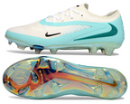 Phantom GX III Elite Double-Layer Waterproof Fish Silk Full Knit FG Soccer Shoes - Light Blue/White/Green