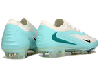 Phantom GX III Elite Double-Layer Waterproof Fish Silk Full Knit FG Soccer Shoes - Light Blue/White/Green