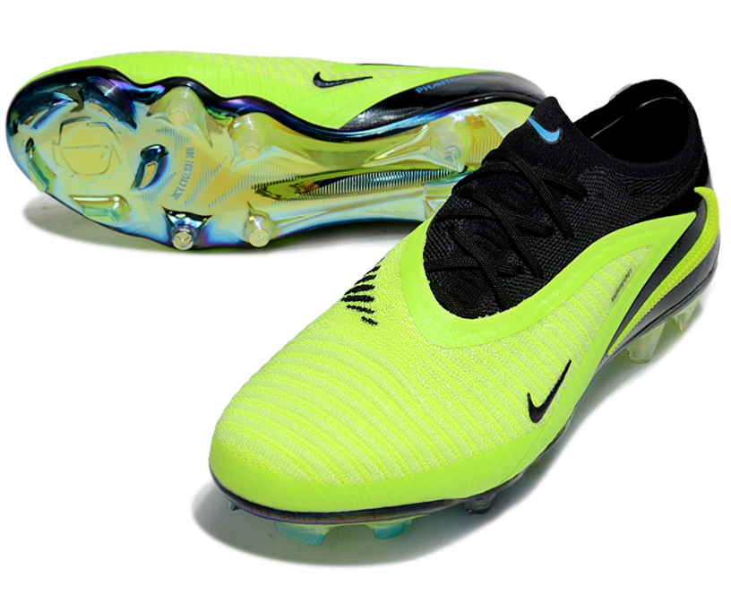 Phantom GX III Elite Double-Layer Waterproof Fish Silk Full Knit FG Soccer Shoes - Neon Yellow/Black