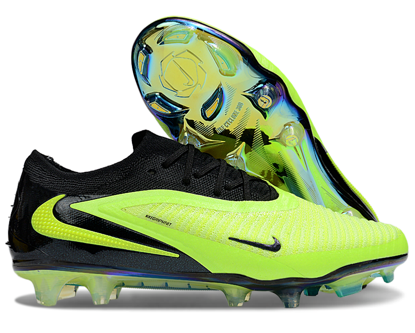 Phantom GX III Elite Double-Layer Waterproof Fish Silk Full Knit FG Soccer Shoes - Neon Yellow/Black