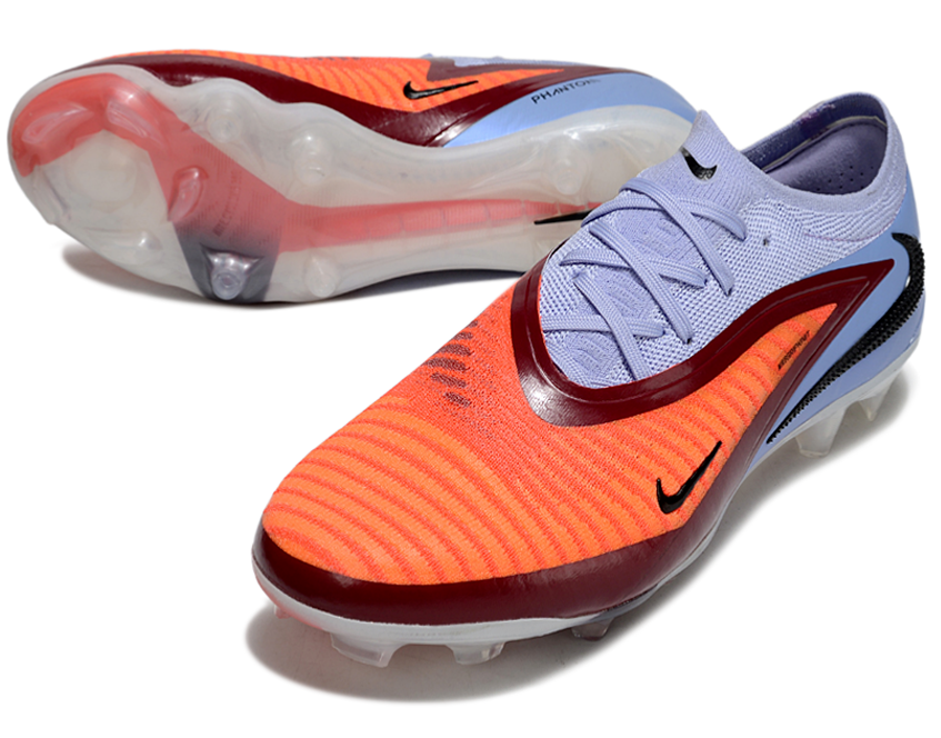 Phantom GX III Elite Double-Layer Waterproof Fish Silk Full Knit FG Soccer Shoes - Royal Tint/Bright Crimson/Black