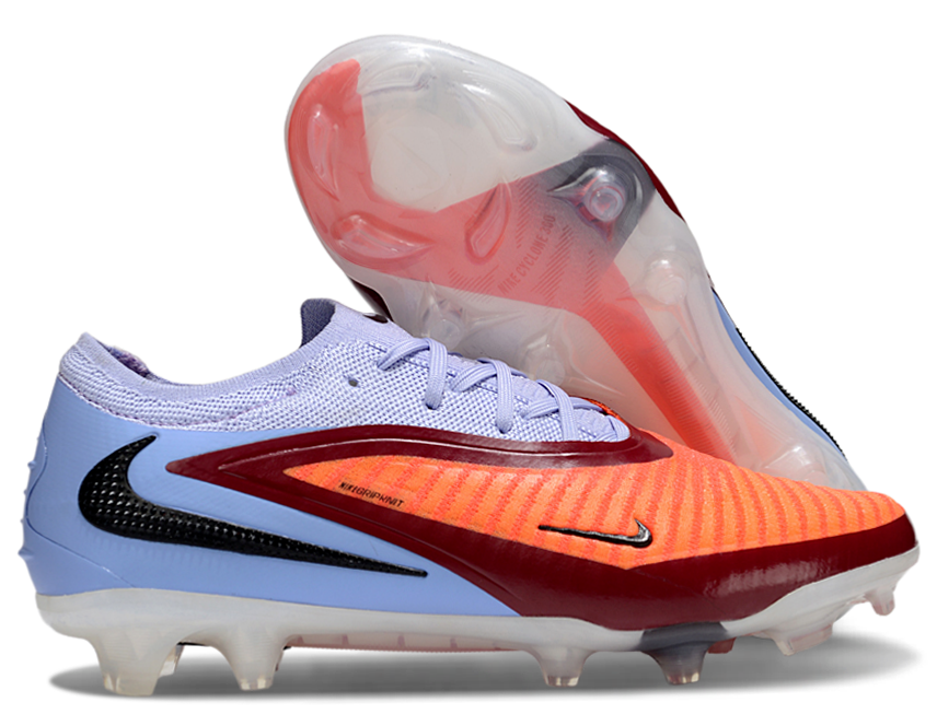 Phantom GX III Elite Double-Layer Waterproof Fish Silk Full Knit FG Soccer Shoes - Royal Tint/Bright Crimson/Black