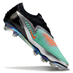Phantom GX III Elite Double-Layer Waterproof Fish Silk Full Knit FG Soccer Shoes - Silver/Turquoise Blue/Black