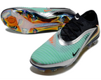 Phantom GX III Elite Double-Layer Waterproof Fish Silk Full Knit FG Soccer Shoes - Silver/Turquoise Blue/Black